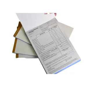 Customized Duplicated Carbon-less Copy Paper Invoice Receipt Record Book Custom Company Logo Accepted