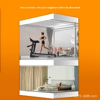 Tapis roulant intelligent pliable pour usage domestique, avec inclinaison réglable et design amortissant pour l'exercice et la remise en forme