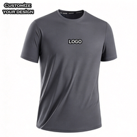 Produsen Kaos Polos Polyester Ukuran Amerika Grosir DTG DTF Murah, Sablon Logo Custom, Kaos Pria