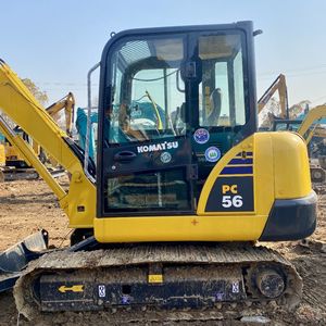 Komatsu รถขุด PC56มือสองพร้อมใบมีด5.6ton ไฮดรอลิคตีนตะขาบรถแบคโฮขุดเครื่องยนต์ประสิทธิภาพสูงและกระปุกเกียร์ - Product Image 4