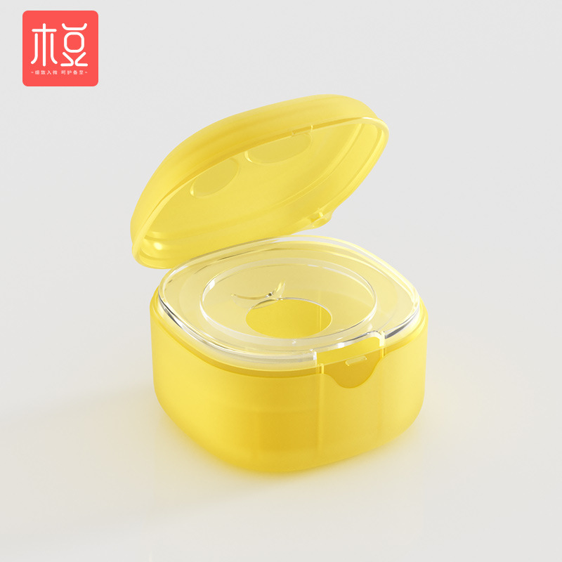 Boîte à sucette griffe de chat-jaune