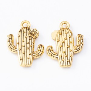 Adorno de <span class=keywords><strong>cactus</strong></span> en flor con puntos de aleación de zinc, motivo del desierto para acentuar diademas de sombreros vaqueros - Product Image 4