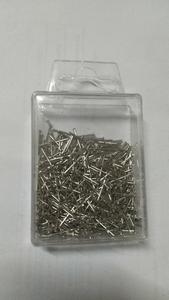 Tùy Chỉnh Bạc 14Mm Kim Loại Ăn Mặc Văn Phòng Pins Văn Phòng Phẩm Đẩy Pin Bản Đồ - Product Image 4