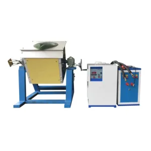 Small Capacity Induction Manual Tilting Melting Furnace For Ferrous and Non-Ferrous Metal