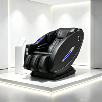 Fauteuil de massage distributeur automatique VCT-B02E avec alarme de protection, dossier et pieds réglables, et panneau de commande avec accoudoirs