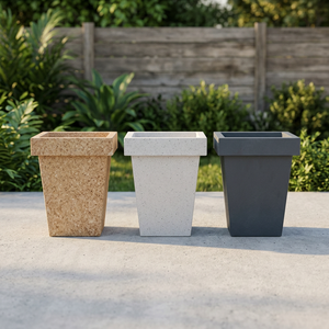 Ventes en gros de jardinières et pots de fleurs en plastique modernes pour plantes et fleurs, pour l'intérieur et l'extérieur - Product Image 3
