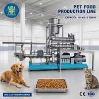 Fabricant professionnel de lignes de production entièrement automatiques pour aliments pour animaux de compagnie, unité complète, machine extrudeuse pour la fabrication d'aliments pour chiens et chats