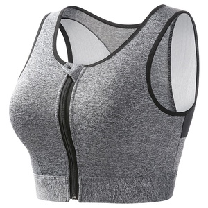 Soutien-gorge <span class=keywords><strong>de</strong></span> <span class=keywords><strong>sport</strong></span> léger sans couture pour femmes pour courir Yoga haute résistance antichoc <span class=keywords><strong>Push</strong></span>-<span class=keywords><strong>Up</strong></span> fermeture éclair coussin <span class=keywords><strong>de</strong></span> sous-vêtement <span class=keywords><strong>de</strong></span> <span class=keywords><strong>sport</strong></span> - Product Image 5