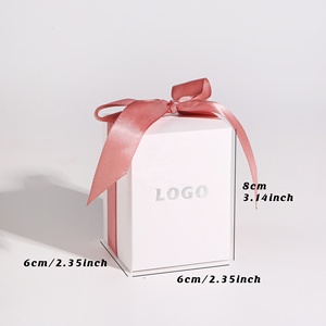 CSMD Chinese Manufacturer <strong>Personal</strong> Logo Accept <strong>Sweets</strong> Packaging Art Paper Material White Wedding Souvenirs Box for Wedding Party - Product Image 2