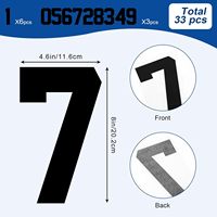 Transfert thermique DTF personnalisé, imperméable, pour maillot de football, numéro, transfert à repasser, impressions de transfert, designs prêts à presser, matériau PET