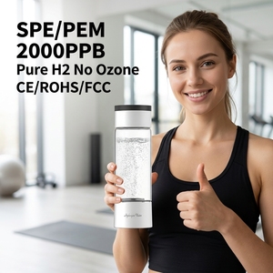 Bouteille d'eau 2000PPB 420ml avec technologie SPE, générateur d'eau portable rechargeable, ioniseur, concentrateur de nutriments - Product Image 1