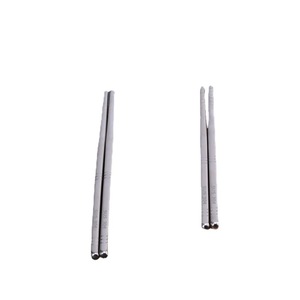 ตะเกียบสแตนเลส 304 ขนาด 6.5 ซม. ทรงสี่เหลี่ยมกันลื่นทนความร้อนเกรดอาหารสำหรับโรงเรียนบ้านโรงอาหารผู้ใหญ่ - Product Image 2