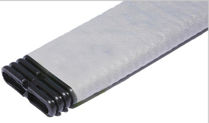 Tuyau de drainage plat en PEHD ondulé perforé ACT X158 ASTM D2122/D2422, étanche, séchage rapide, fente 3.0x25mm, connecteur complet - Product Image 4