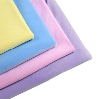 Tissu Brocart Velours Bébé 100% Polyester, Imprimé Cristal, Super Doux, Poil Haut 1mm, Résistant à l'Abrasion, Style Moderne, En Stock