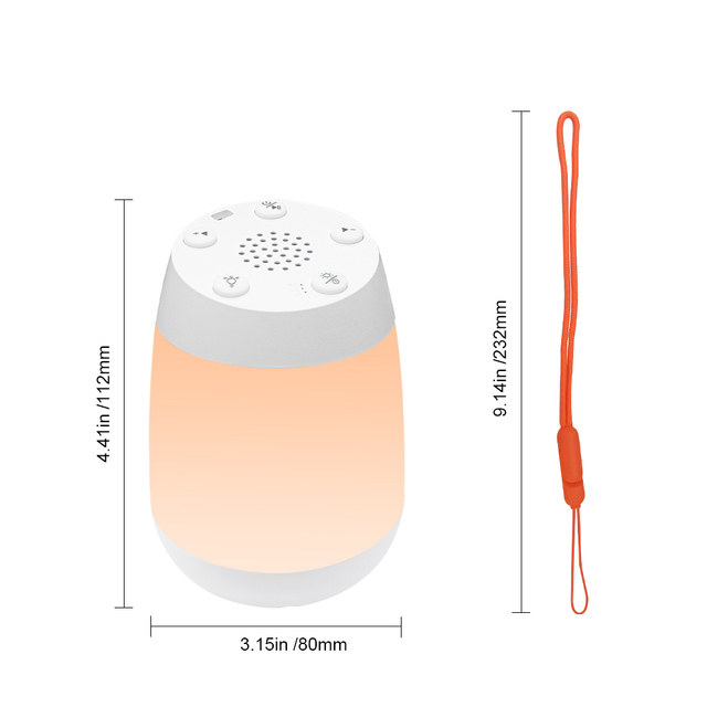Portable White Noise Sleep Sound Machine with Night Light Soothing Baby Sleep Aid
