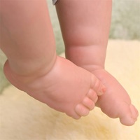 Babeside Leen auténtica muñeca de moda multifuncional de 20 pulgadas para niñas recién nacidas modelo de juguete suave con sonido de latido del corazón y torso de tela
