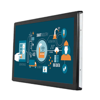 Écran tactile industriel 10 points PCAP, écran LCD FHD 1920x1080, protection IP65, montage mural, 10 à 65 pouces, USB