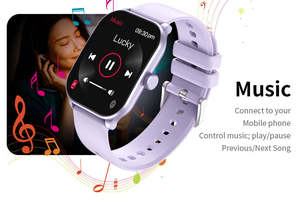 2025 Newest SC05 Smart <b>Watch</b> for Men & Women 2.1inch Curved Screen BT Call Health Monitoring Compass Function Waterproof (IP67) - Product Image 4