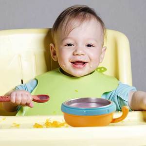 Cucharas de destete de silicona-Cucharas de alimentación para niños pequeños para 4-6 meses, Conjunto personalizado al por mayor Cuchara de puré de entrenamiento para bebés - Product Image 3