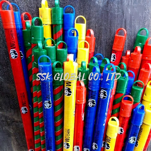 Balai en bois durable et écologique, prix usine, couleur personnalisée, manche recouvert de PVC, poils festonnés, imperméable, 120 cm - Product Image 2
