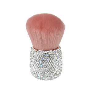 Nuevo Brocha de Maquillaje Jingbo con Incrustaciones de Diamantes, Brocha Individual <span class=keywords><strong>para</strong></span> Rubor, Diseño Portátil y Moderno, Recomendado por <span class=keywords><strong>Instagram</strong></span> - Product Image 1