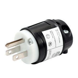 15A 発電機用ツイストロックプラグ 125/250V NEMA 5-15P 3ピンオスプラグ 交換用 工業用ロックデバイス - Product Image 1