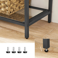 Étagère d'angle en acier de style industriel moderne, solution de rangement gain de place pour la salle à manger et la maison avec étagères métalliques