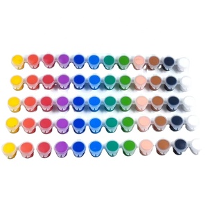 Kit de <span class=keywords><strong>pintura</strong></span> para adultos y niños Multi-superficie no tóxica 8 <span class=keywords><strong>colores</strong></span> Mini <span class=keywords><strong>pintura</strong></span> de bote de tira acrílica para estudiante - Product Image 6