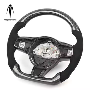 Volante de coche de fibra de carbono <span class=keywords><strong>Real</strong></span> para <span class=keywords><strong>Jaguar</strong></span> XF F-type f-pace E Pace XE volante soporte duradero Color personalizable - Product Image 2