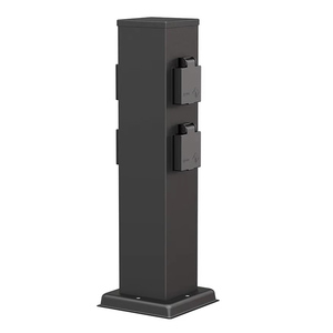 Colonna di Alimentazione Esterna in Acciaio Inox 304 per BBQ, Presa Impermeabile IP44 con Base e Copertura - Product Image 1
