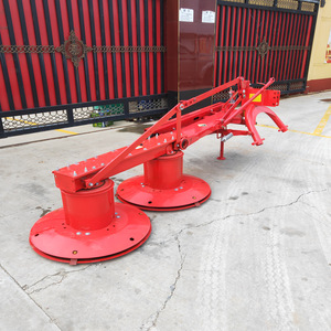 Segadora de doble disco para tractor, cosechadora agrícola de césped, transmisión por engranajes rojos, alta productividad - Product Image 1