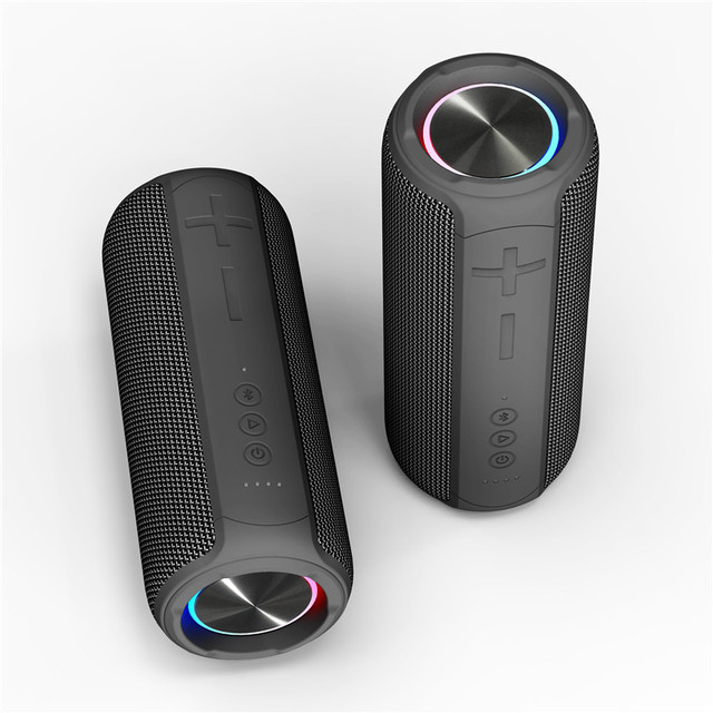 Portable bluetooth Speaker Made in China 12W LED Rgb Light Wireless Shower Outdoor bluetooth Speakers