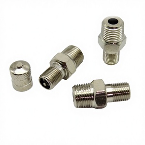 Vanne à aiguille 1/4 po NPT en laiton nickelé, commande manuelle de liquide, 2 voies, usage général - Product Image 2