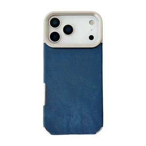 Funda para iPhone 17 Pro Max, 16, 15 Pro con Diseño Retro de Mezclilla, Electrochapado y Orificios Grandes, Estilo Moderno - Product Image 5