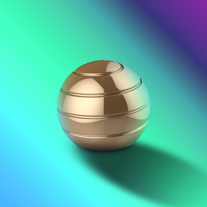 Wholesale Metal Fidget Spinner Rotation Gyro Ball Desktop Decompress Gyroscope Fidget Toys Sensory Kinetic Desk Toy for Adult