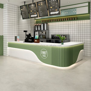 Conception de magasin personnalisée Meuble électronique pour magasin Armoire légère Armoire <span class=keywords><strong>haute</strong></span> étagère murale Comptoir de bar pour magasin Réception à vendre - Product Image 3