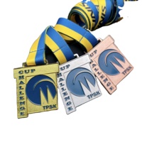 Médaille de football en alliage de zinc de haute qualité, plaquée multicolore, vente en gros, récompense sportive pour club et ligue avec ruban imprimé