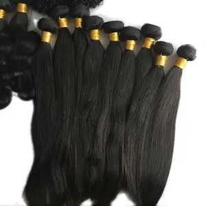 Extensiones de cabello Natural sin procesar de fábrica Ali express extensiones de cabello humano brasileño virgen