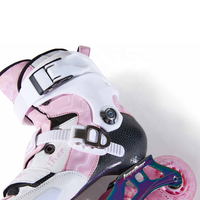 Patins à roulettes en ligne professionnels EACH en PP renforcé de fibres de verre avec roues en PU pour enfants et adolescents, dotés de roulements ABEC-9