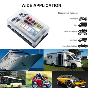 Không thấm nước 12 cách 100 amp lưỡi Marine khối cầu chì mạch DC 12V hộp cầu chì ô tô THUYỀN ô tô với LED - Product Image 6