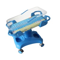 Certifié ISO Hauteur réglable ABS Infant Trolley Berceau pédiatrique Hôpital Bébé Bassinet
