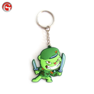 Venta al por mayor de alta calidad de la delicada práctica hermosa lindo llavero de goma puede diseño libre <span class=keywords><strong>y</strong></span> personalizado - Product Image 5