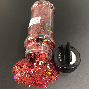 Best seller poliestere olografico 2oz Shaker sfuso Chunky Glitter totale 24 colori - Product Image 4