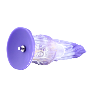 Hismith Dildo in Silicone da 8.76 Pollici, Lunghezza Inseribile 7.5 Pollici, Giocattolo Anale a Forma di Pianta H Viola, Ispirato alla Fantasia con Sistema KlicLok, Vendita all'Ingrosso - Product Image 4