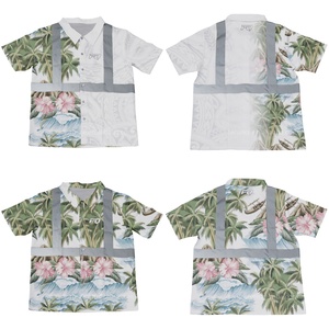 PURE Custom Full Buttons Hi Vis Polo de <span class=keywords><strong>manga</strong></span> corta de alta visibilidad reflectante de seguridad logotipo personalizado patrón de <span class=keywords><strong>tatuaje</strong></span> ropa de trabajo - Product Image 4