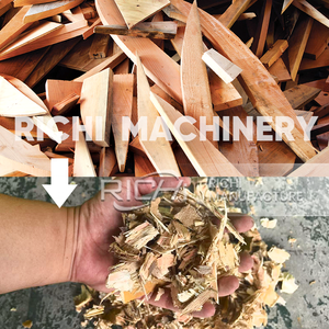 RICHI木材チップまたはココナッツ殻シュレッダーマシン - カスタマイズされた二軸シュレッダーマシン木屑 - Product Image 2
