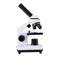 Microscope 2000x monocular straight tube with glass slide optical microscope science toy biology class