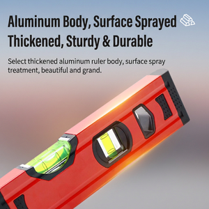 Niveau en aluminium de 20 cm, outil de nivellement compact pour la mesure du bois et le bricolage à domicile - Product Image 4