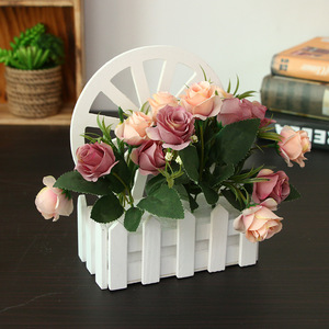 Clôtures en bois Offre Spéciale <span class=keywords><strong>fleurs</strong></span> <span class=keywords><strong>artificielles</strong></span> ornements de déco maison plantes <span class=keywords><strong>artificielles</strong></span> et <span class=keywords><strong>fleurs</strong></span> en pot - Product Image 4