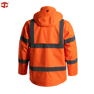 Giacca di Sicurezza JIADE per Uomo, Alta Visibilità, Impermeabile, Traspirante, in Poliestere Termico, per <span class=keywords><strong>Lavoro</strong></span> sotto la Pioggia - Product Image 3